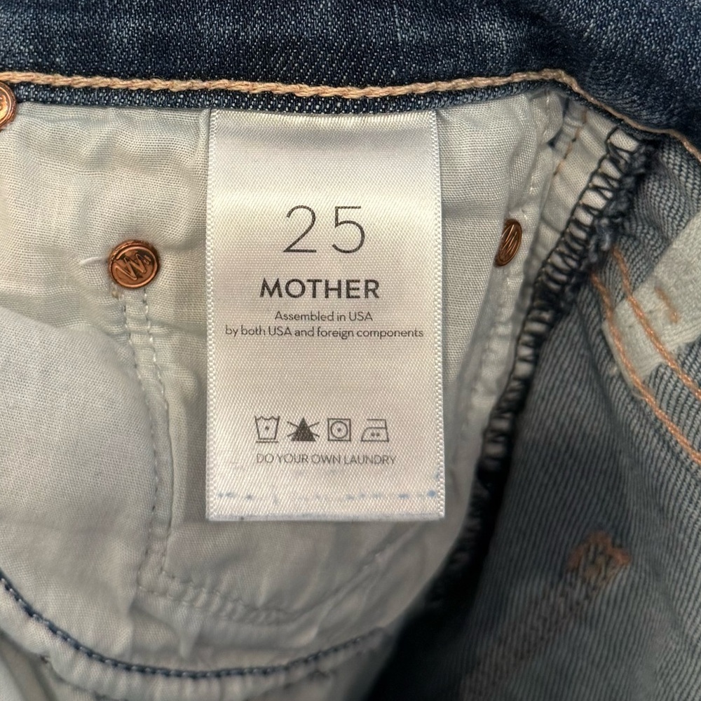 Mother The Insider Crop Step Fray in Girl Crush Size 25 - Picture 11 of 11